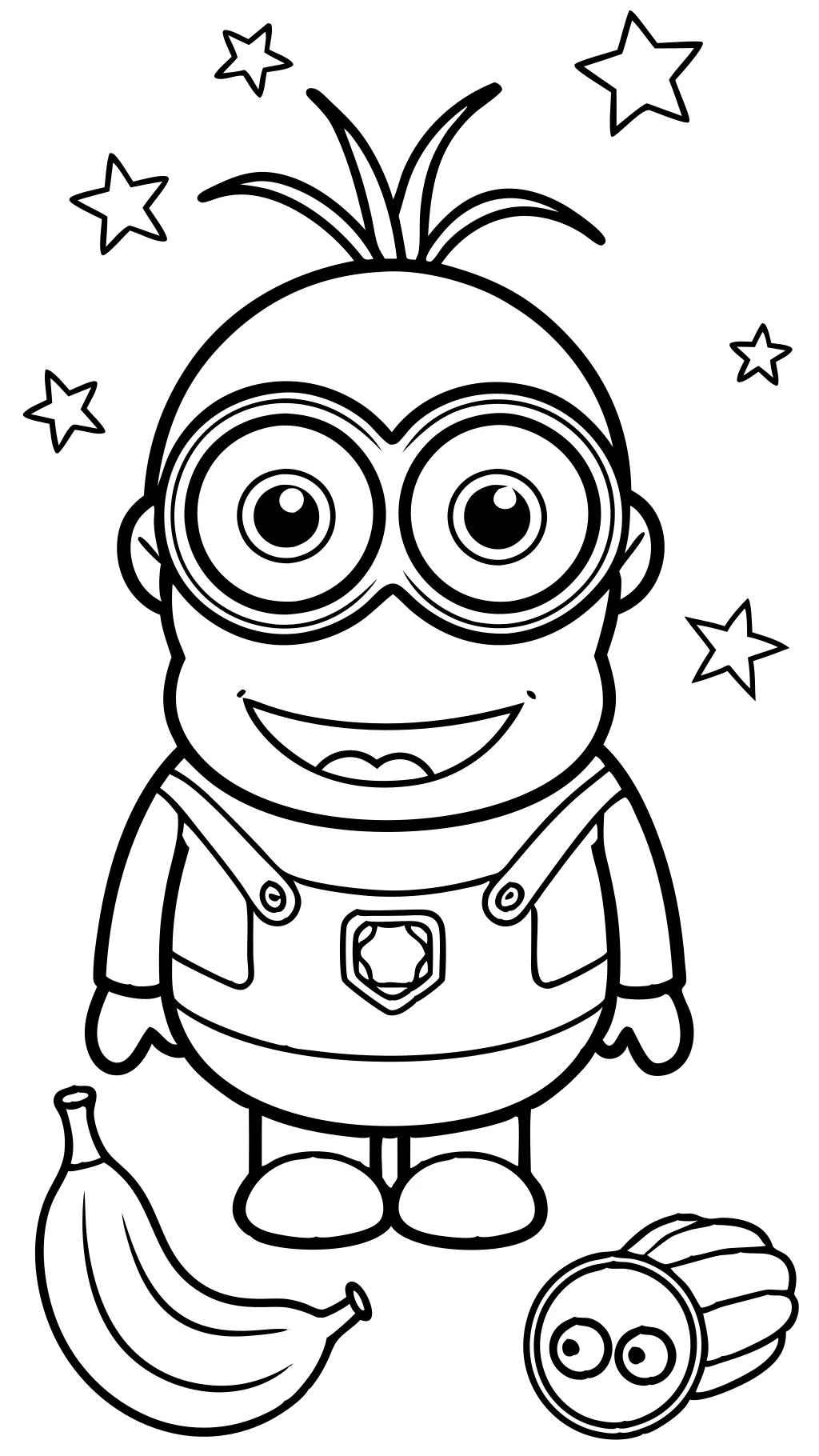 coloring page minion